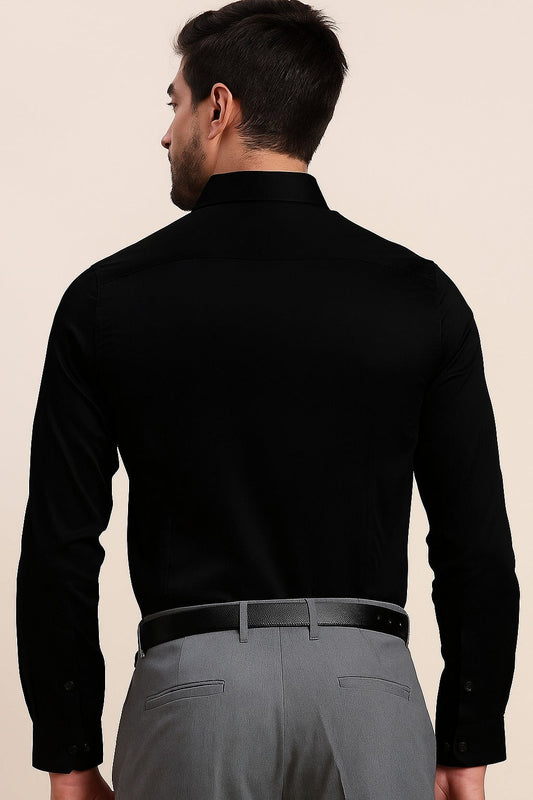 Men’s Classic Black Formal Shirt