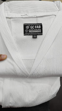 Men's Crinkled Co-Ord Set White