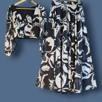 Monochrome Muse Floral Co-Ord Set Dress