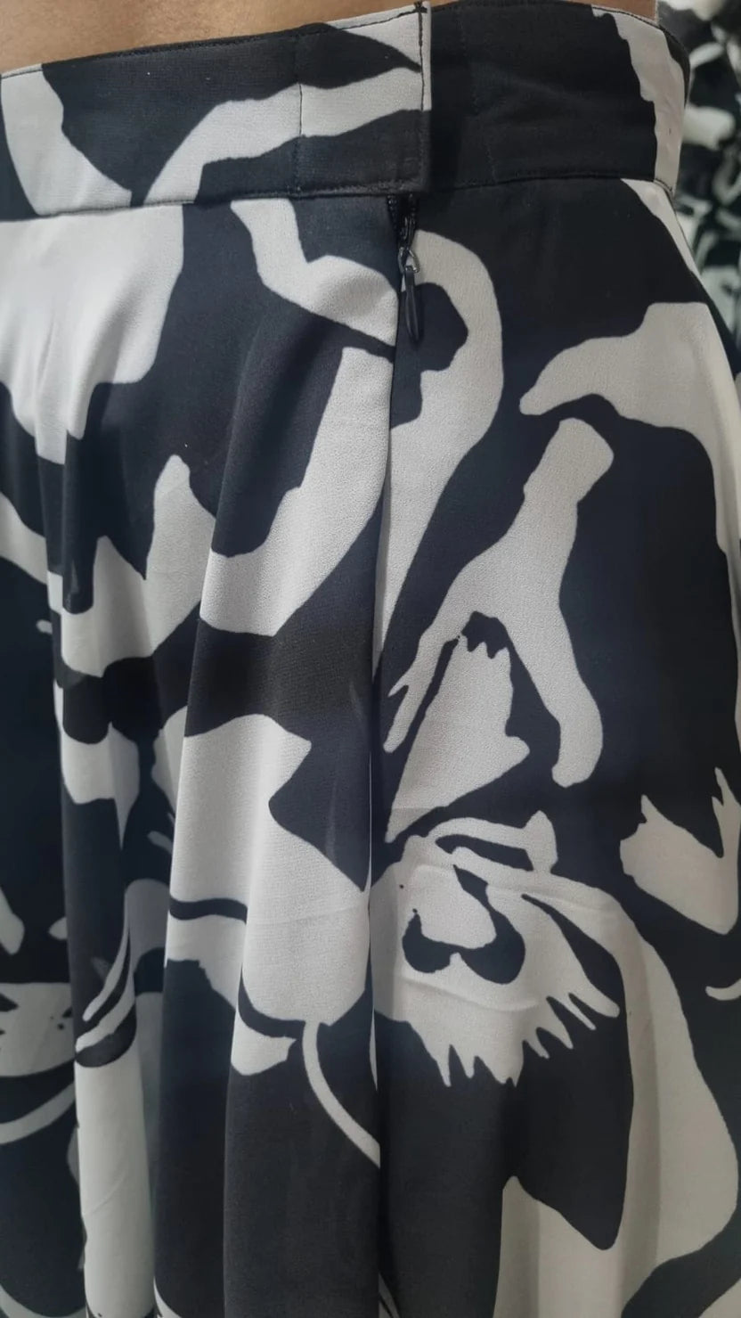 Monochrome Muse Floral Co-Ord Set Dress