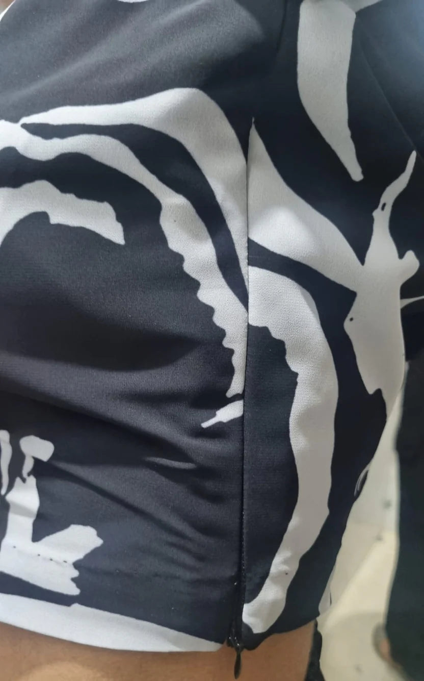 Monochrome Muse Floral Co-Ord Set Dress