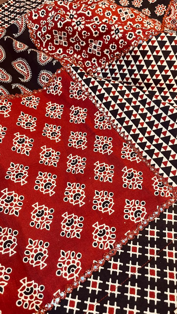 Jaipuri Patch and Mirror work Short Top