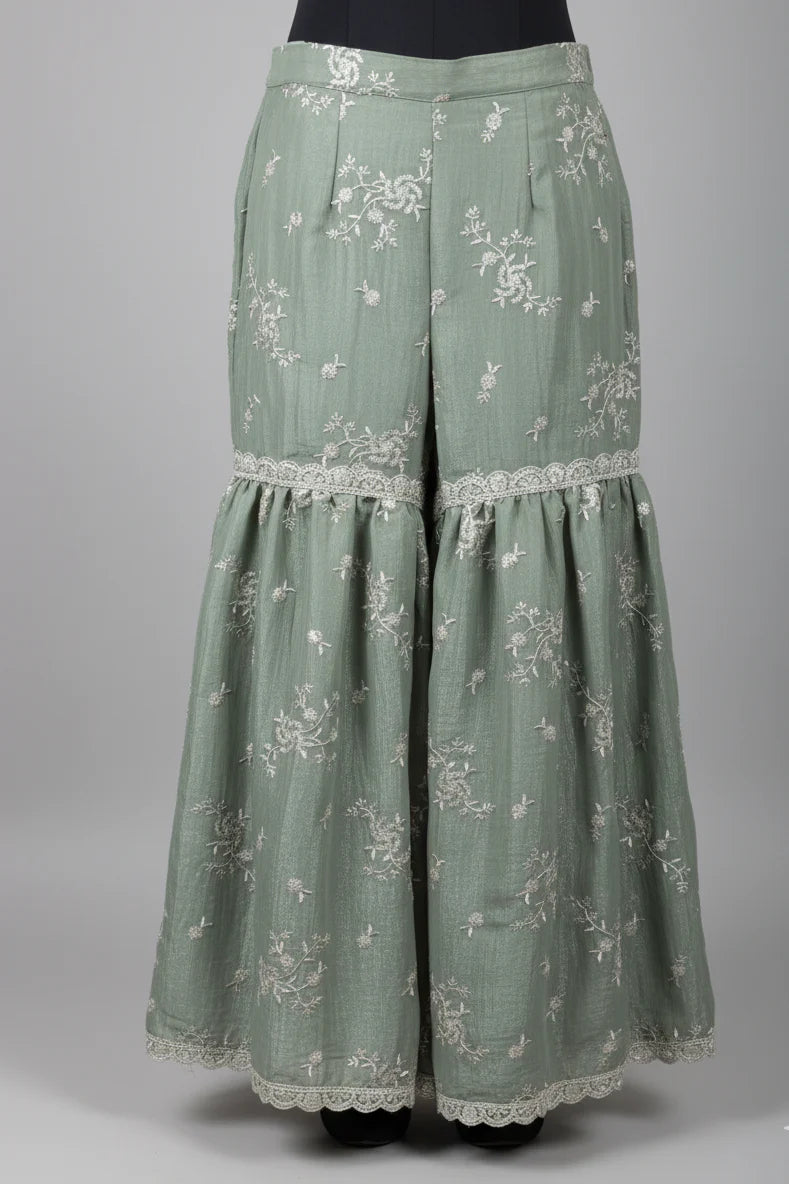 Magenta Sharara Suit Set