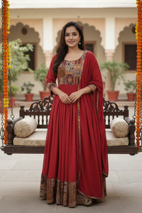 Chhath Maha Parv Special Ethnic Wear Bundle | 2 Anarkali Gown & Embroidered Suit